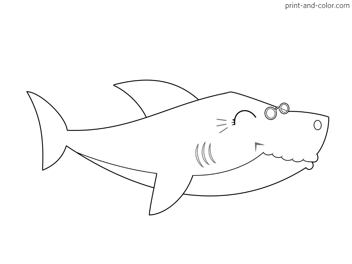 Baby Shark Coloring Pages Print And Color