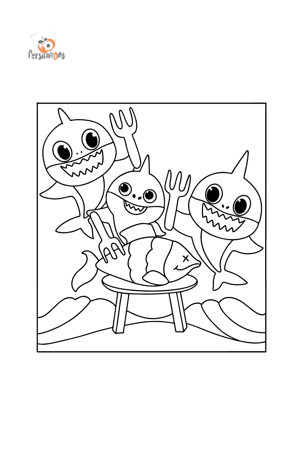 Baby Shark Coloring Pages Printable