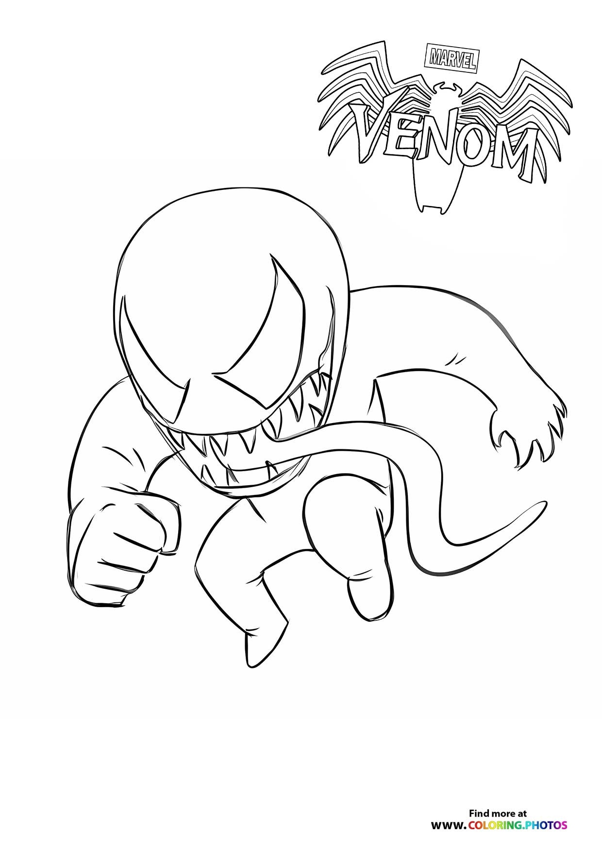Baby Venom Coloring Pages For Kids