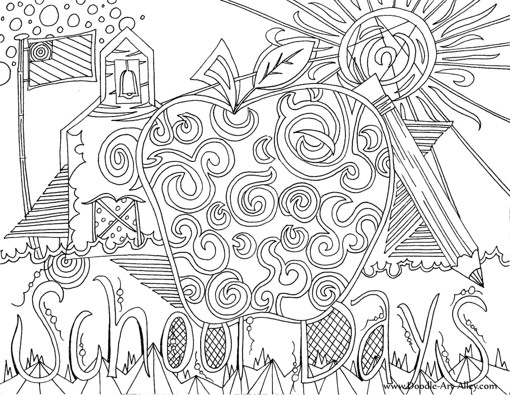 Back To School Coloring Pages Printables CLASSROOM DOODLES