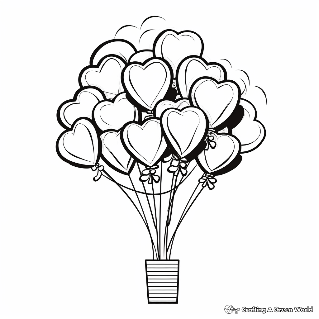 Balloon Coloring Pages Free Printable 