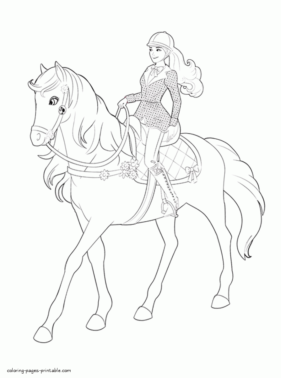 Barbie Coloring Page COLORING PAGES PRINTABLE COM