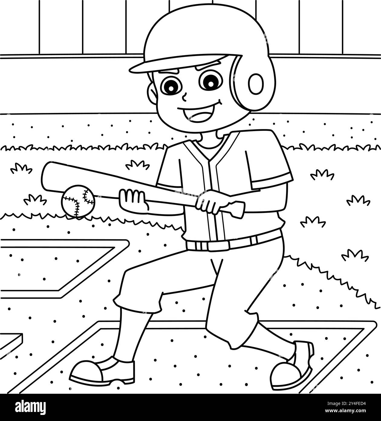 Baseball Player Bunt Coloring Page For Kids Stock Vector Image Art Alamy Baseball Player Bunt Coloring Page For Kids Stock Vector Image Art Alamy