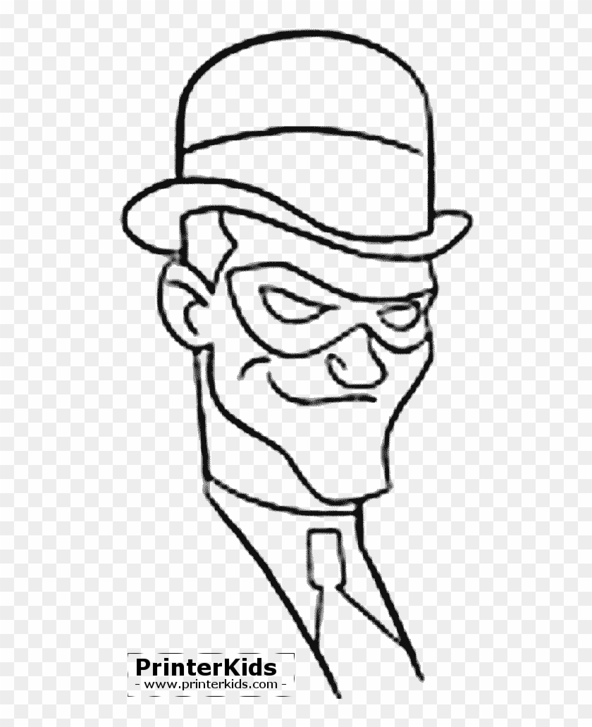 Batman Coloring Page Preview Super Villains Easy Drawings Clipart 4348731 PikPng