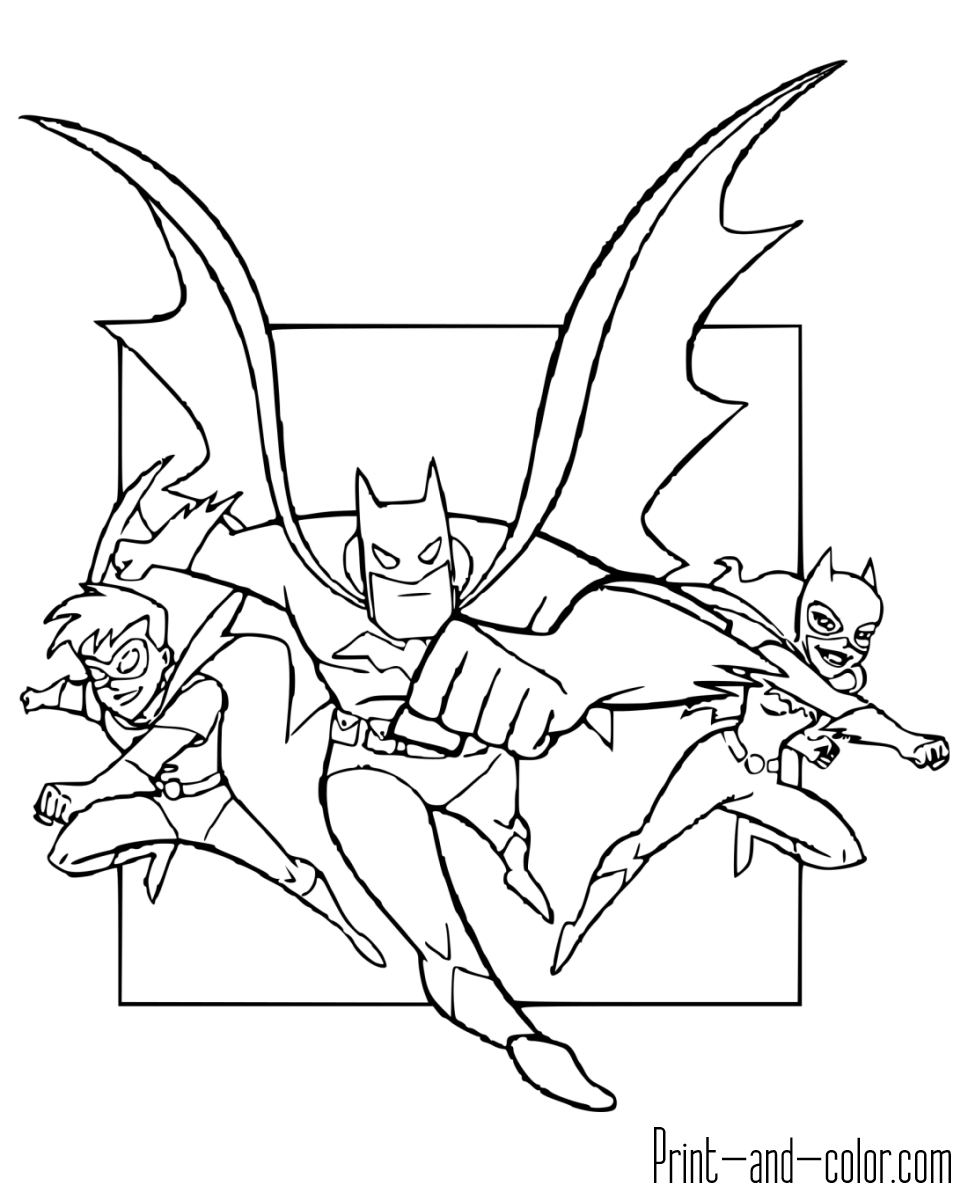 Batman Coloring Pages Print And Color
