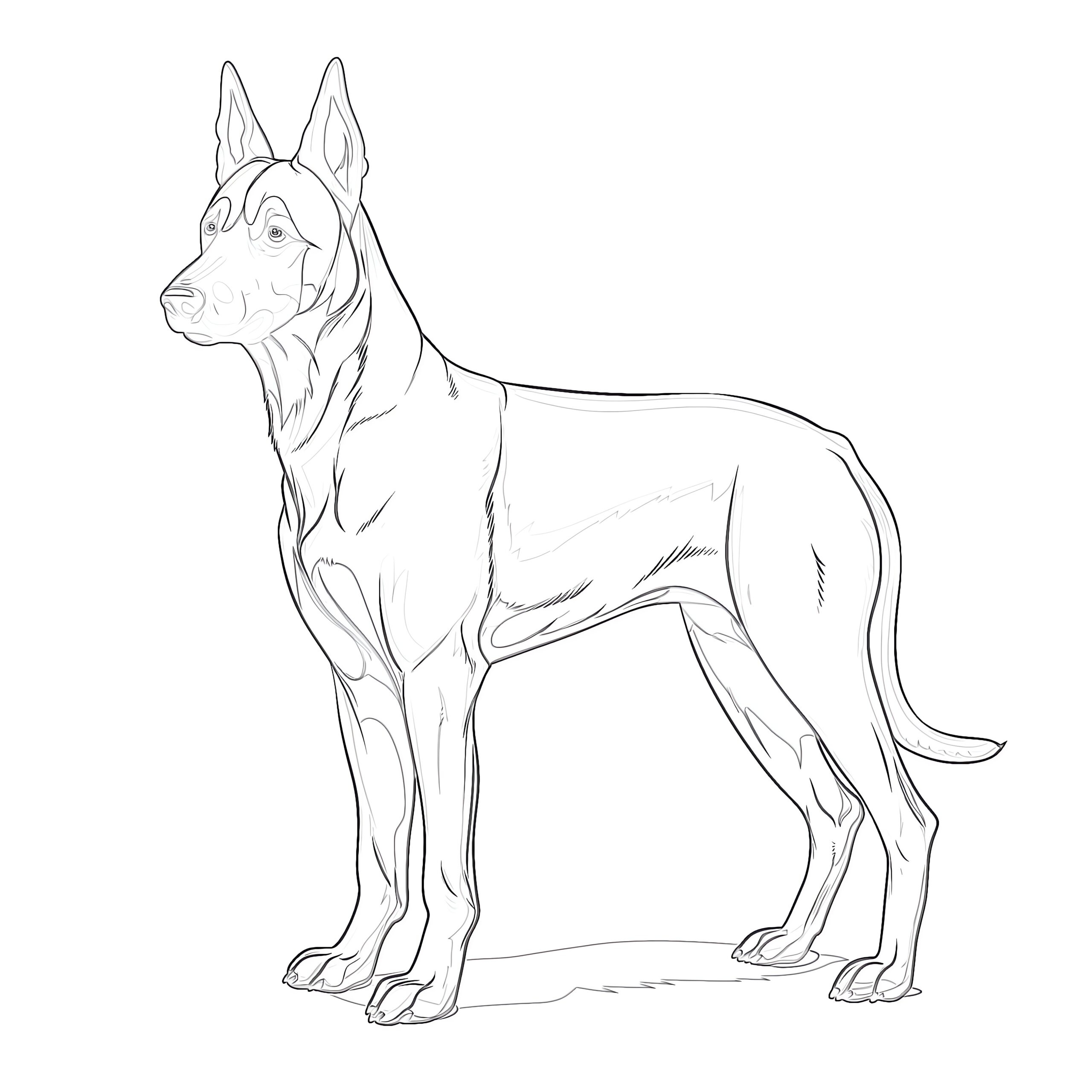 Belgian Malinois Coloring Pages Coloring Pages Mimi Panda