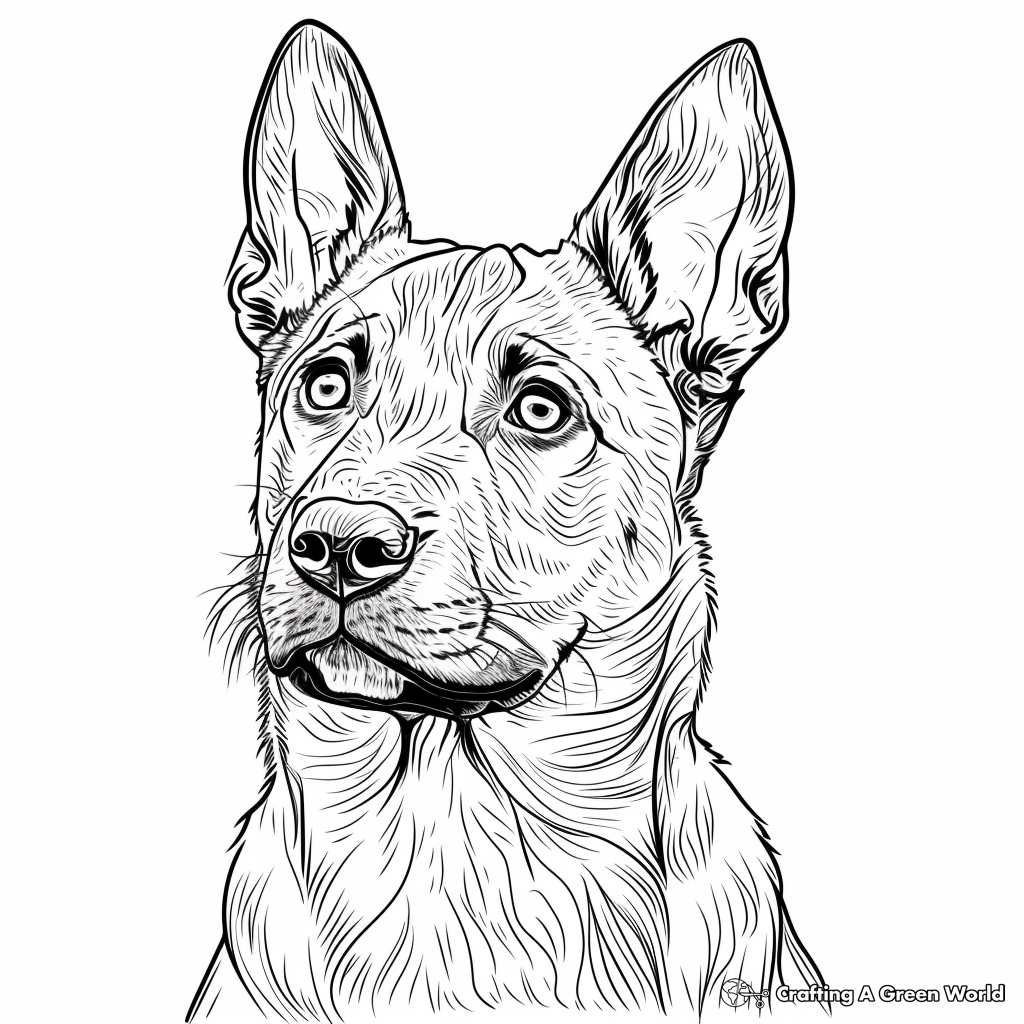 Belgian Malinois Coloring Pages Free Printable 