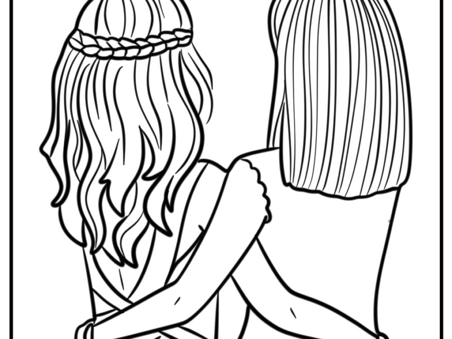 Best Friends Coloring Pages 30 Free PDF Printables For BFFs