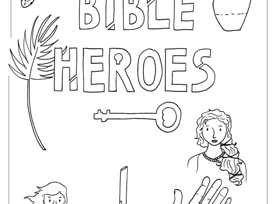 Bible Heroes Coloring Page Ministry To Children