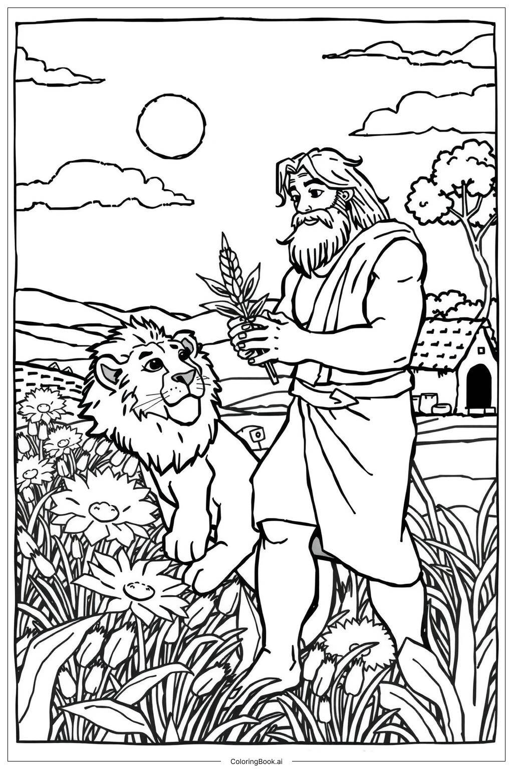 Bible Heroes In Action 2 Coloring Page Free PDF PNG Printable 