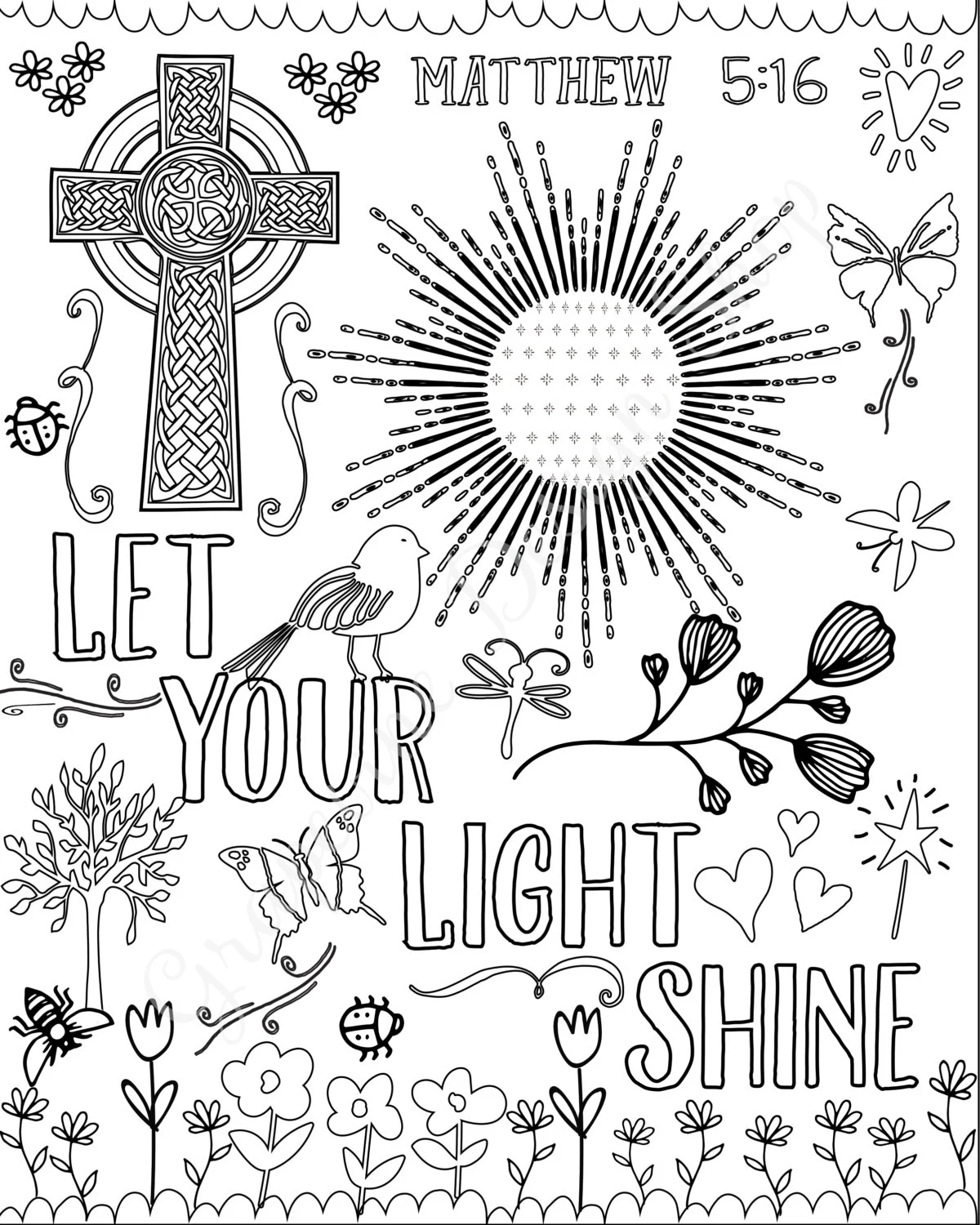 Coloring Pages With Bible Verses
