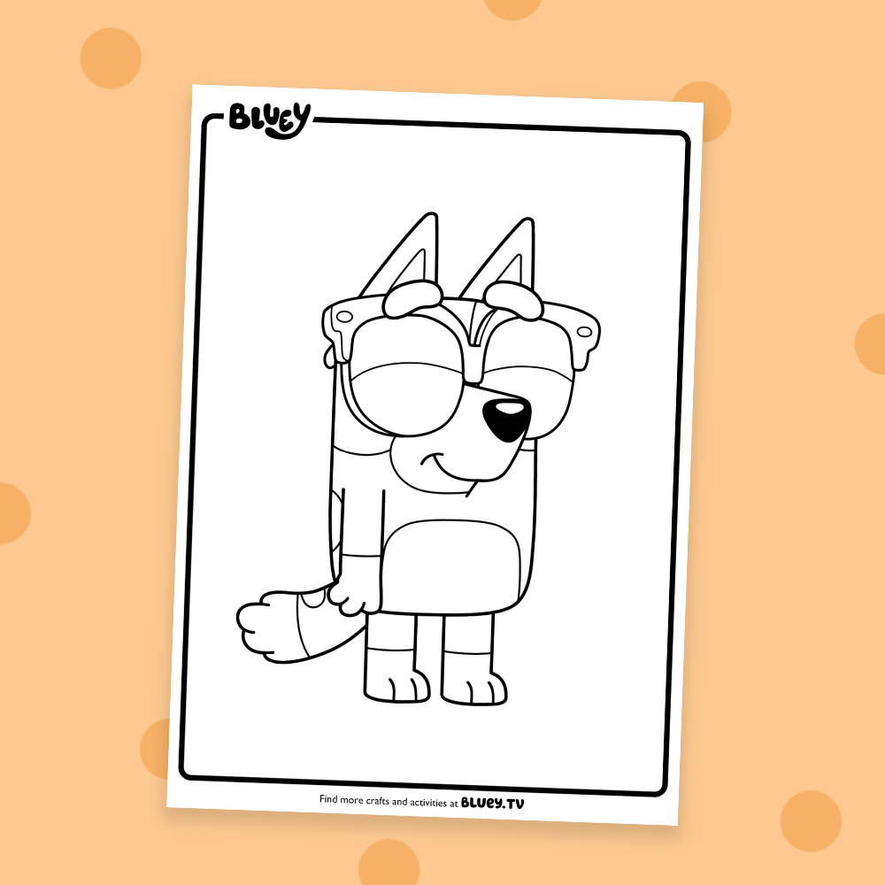 Bingo Colouring Sheets 