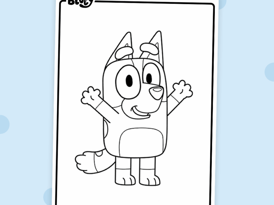 Bingo Colouring Sheets