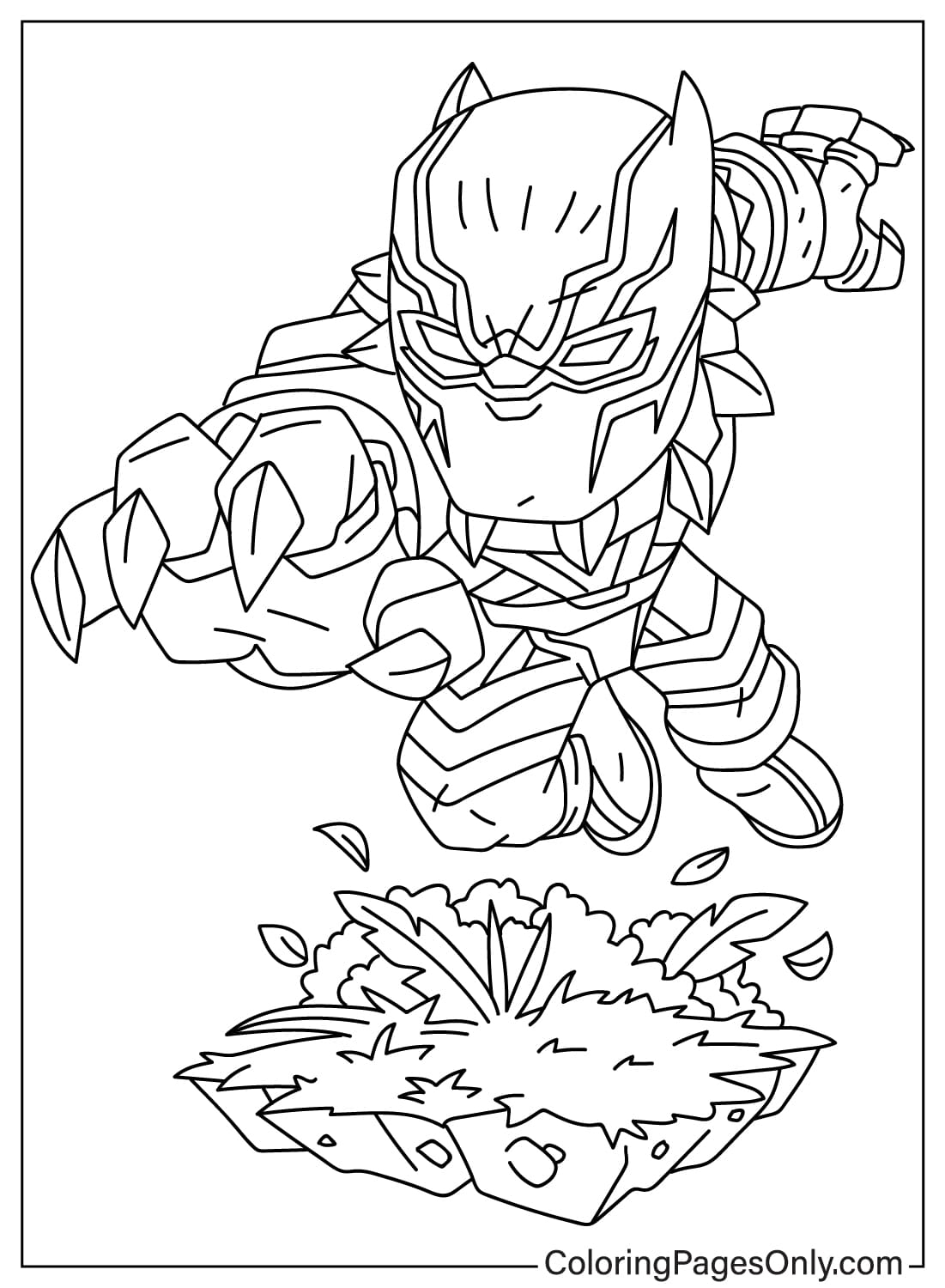 Black Panther Friends Coloring Pages