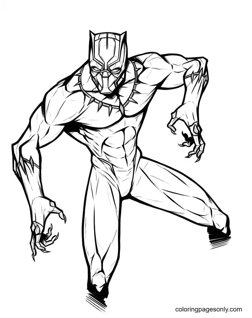 Black Panther Coloring Pages To Print Free Printable Coloring Pages