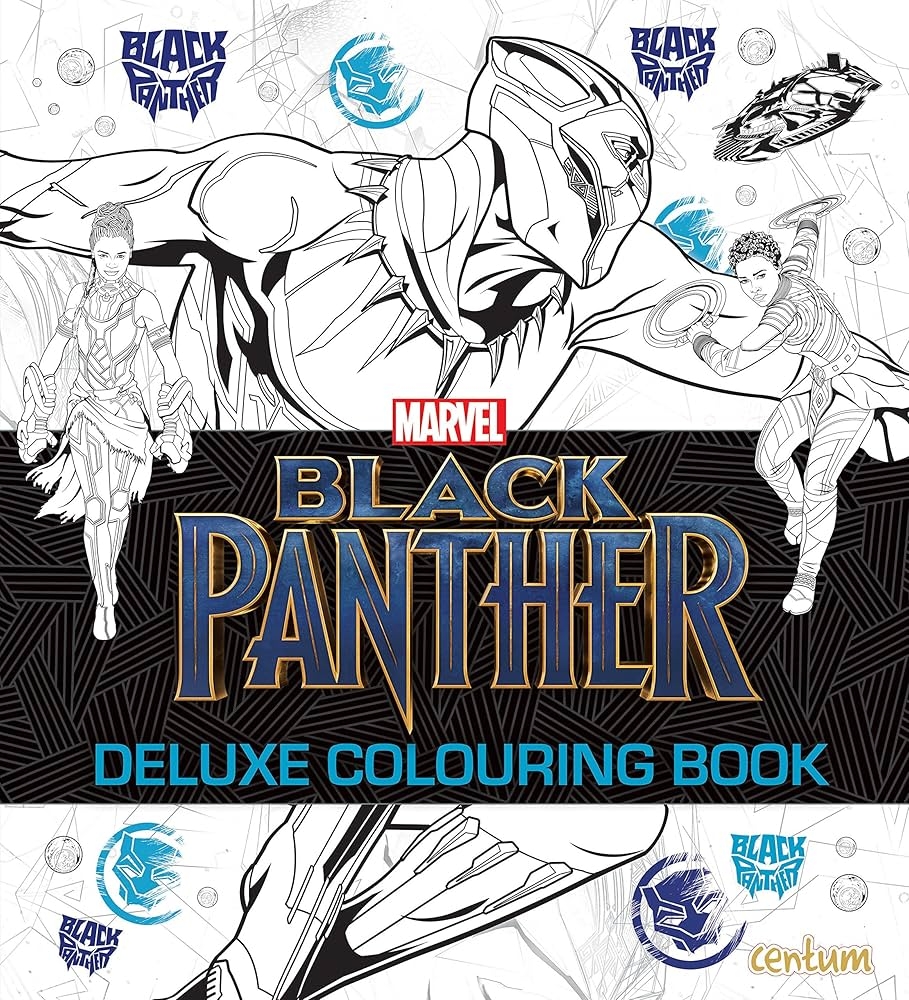 Black Panther Marvel Logo Coloring Pages
