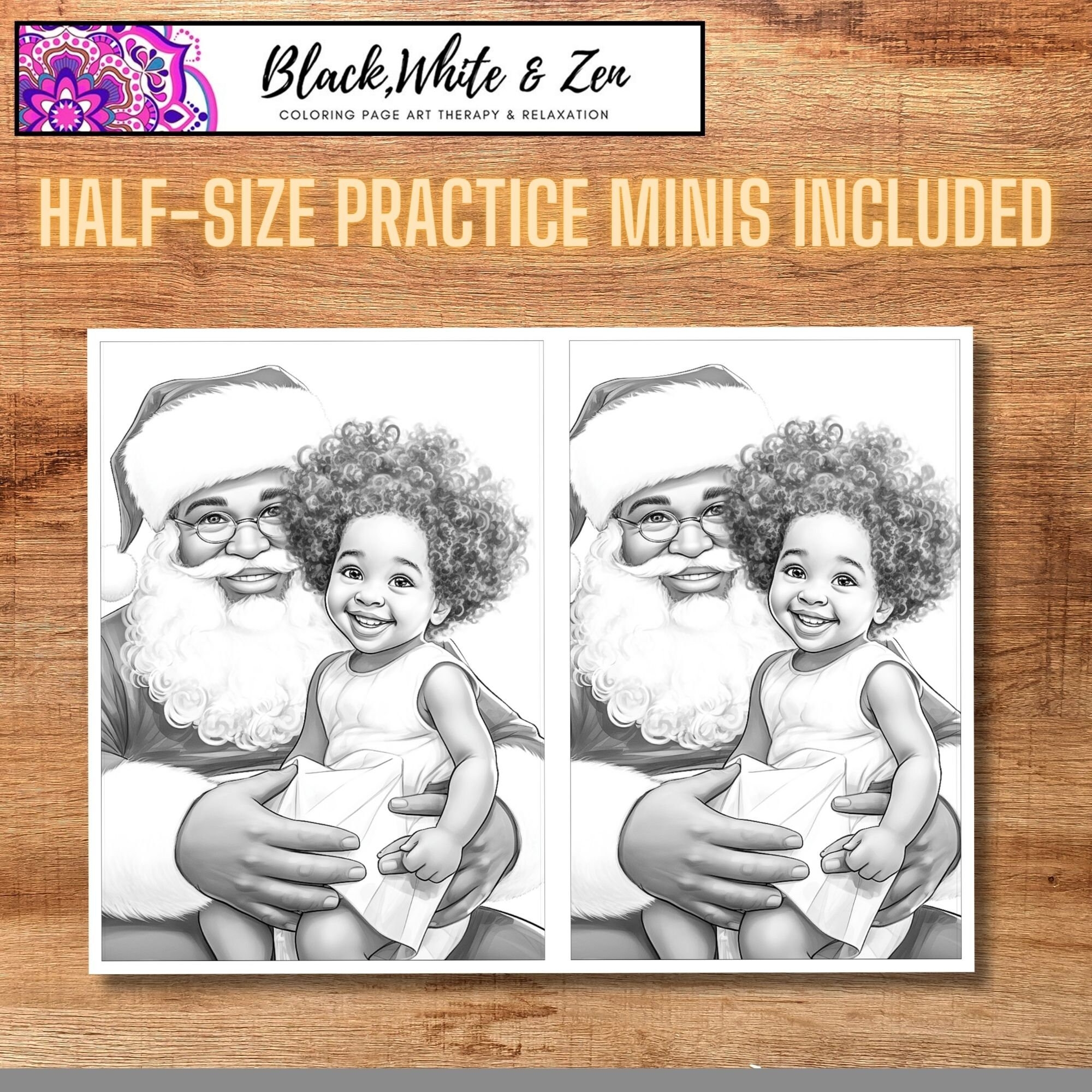 African Christmas Coloring Pages