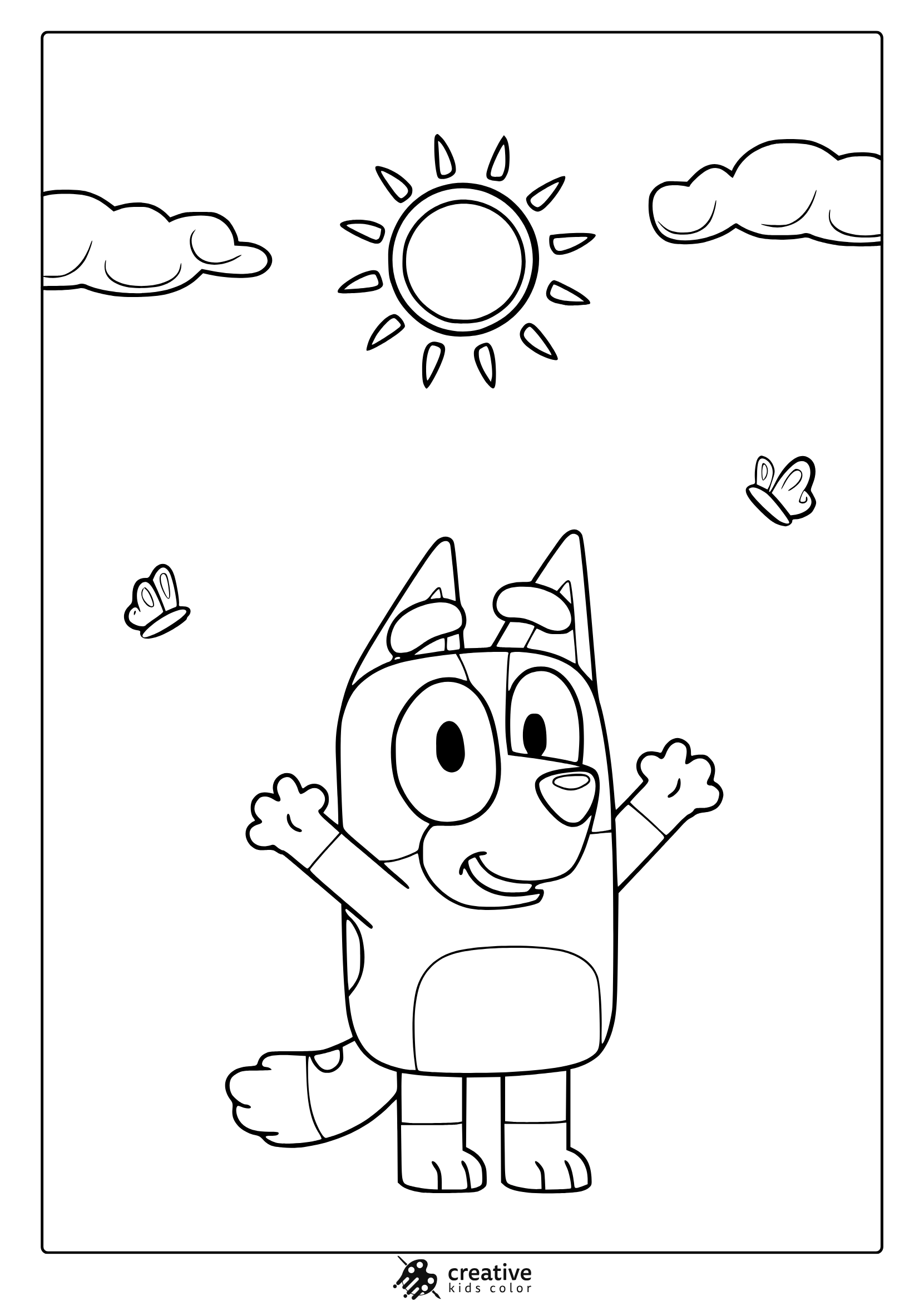 Bluey Coloring Pages 45 Free Printable PDF 