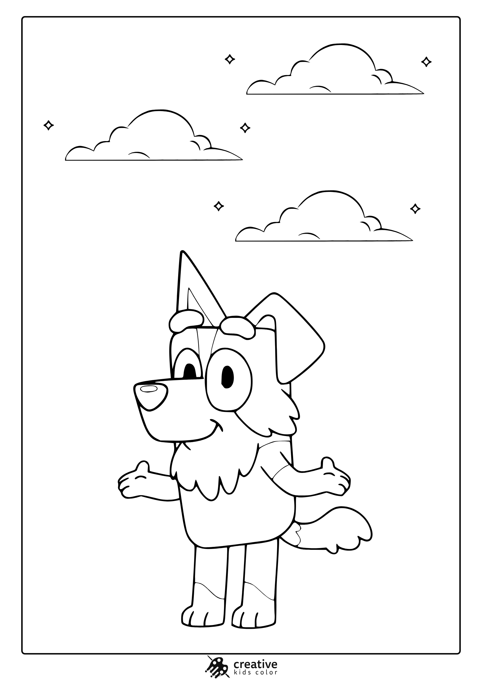 Bluey Coloring Pages 45 Free Printable PDF 