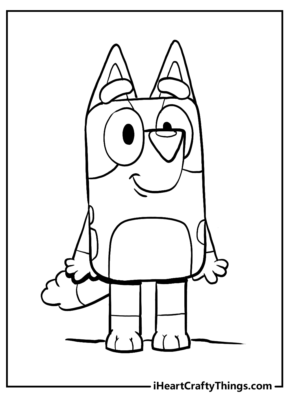 Bingo Bluey Coloring Pages