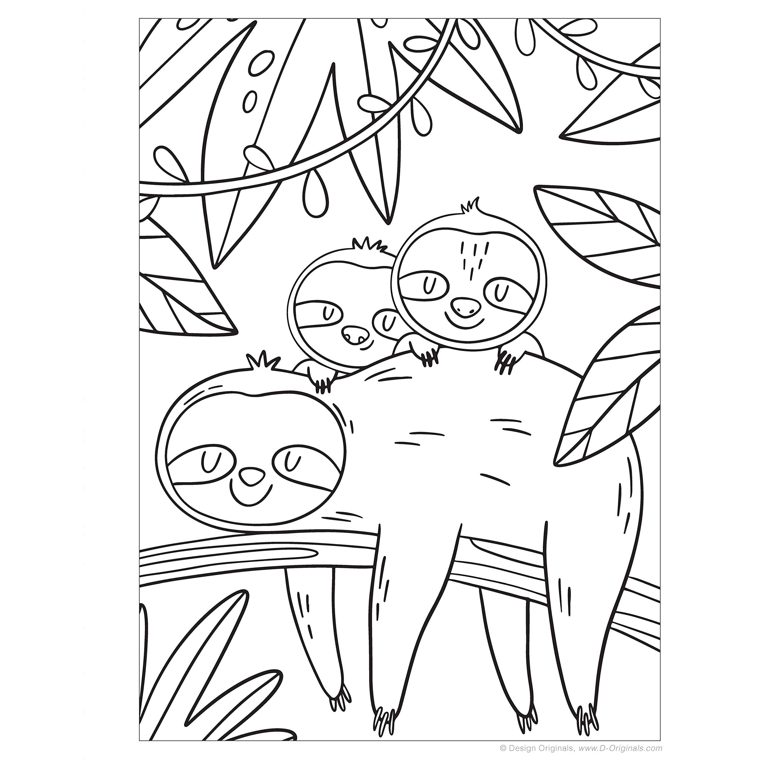 Books Gifts Art Hobbies Coloring Books Sloths Coloring Book Awesome Coloring Pages With Fun Facts About Silly Sloths Book Paracay Wholesale Books Gifts Navigational