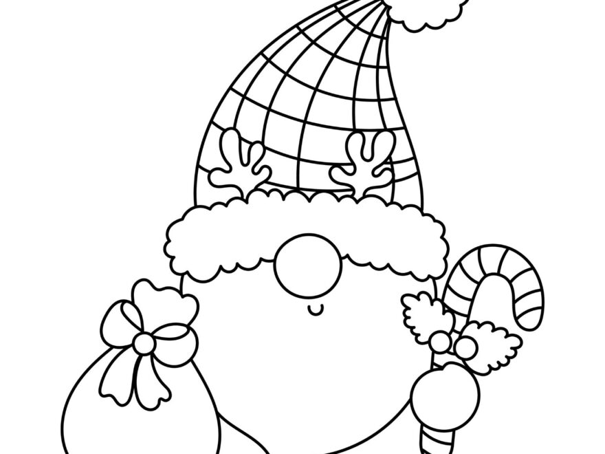 BUNDLE Christmas Gnomes Coloring Pages 50 Pages Etsy