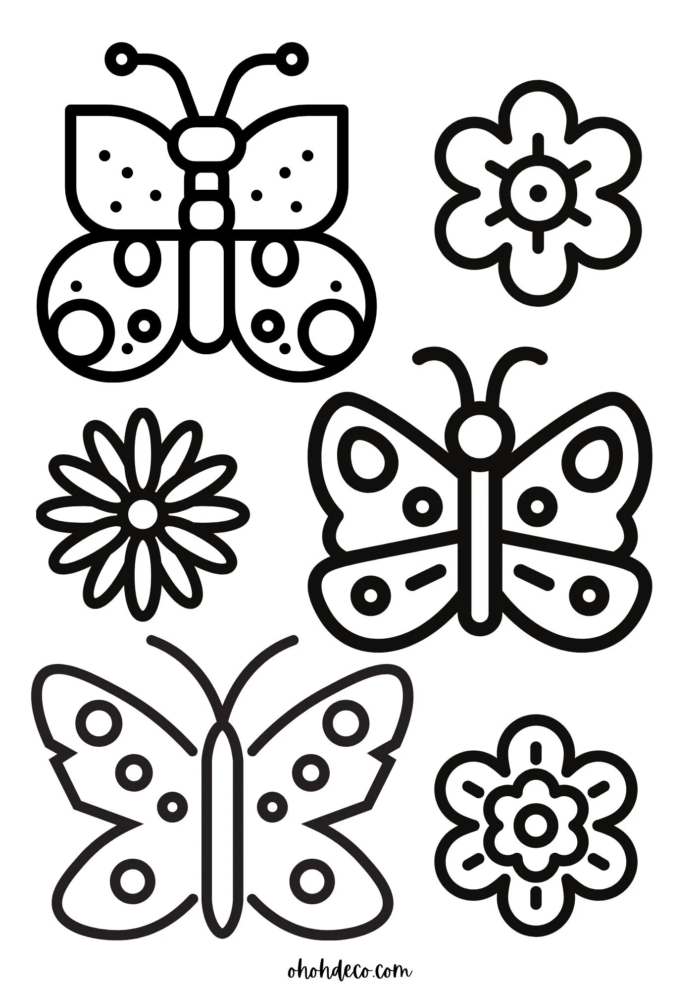 Butterfly Coloring Pages 80 Free PDF For Kids And Adults