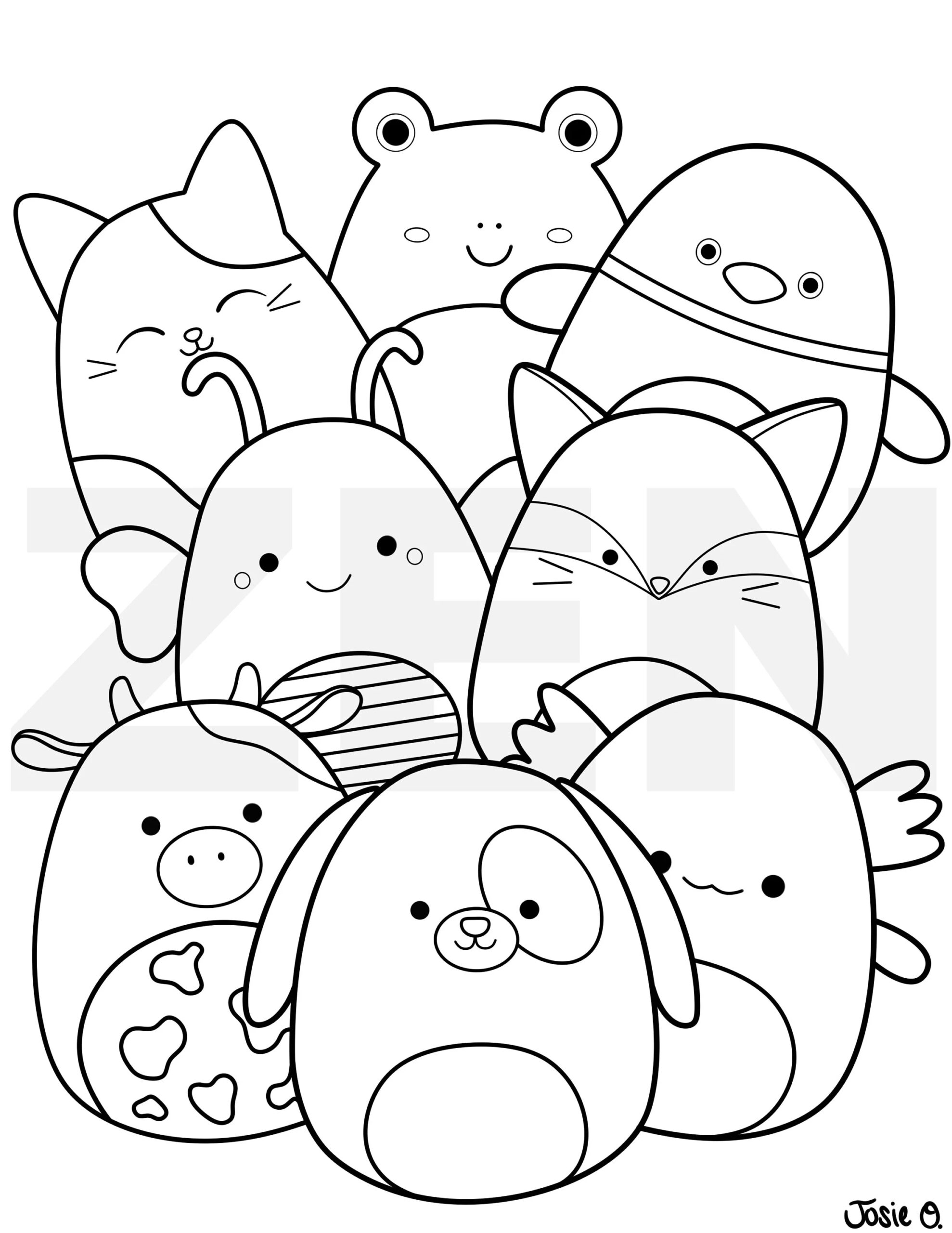 Buy Squishmallow Coloring Page Printable Squishmallow Coloring Page Squishmallow Downloadable Coloring Sheet Coloring Page For Kids Coloring Online In India Etsy