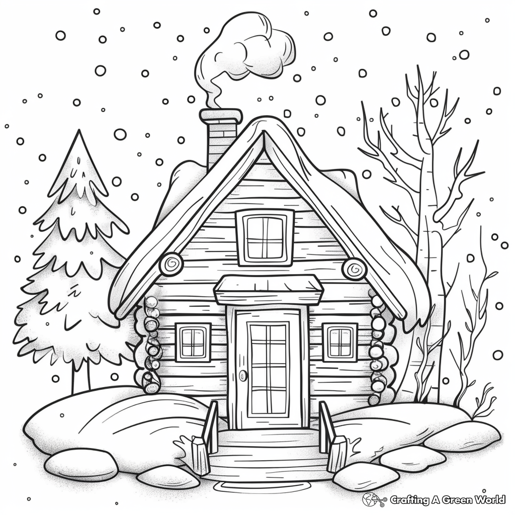 Cabin Coloring Pages Free Printable Cabin Coloring Pages Free Printable