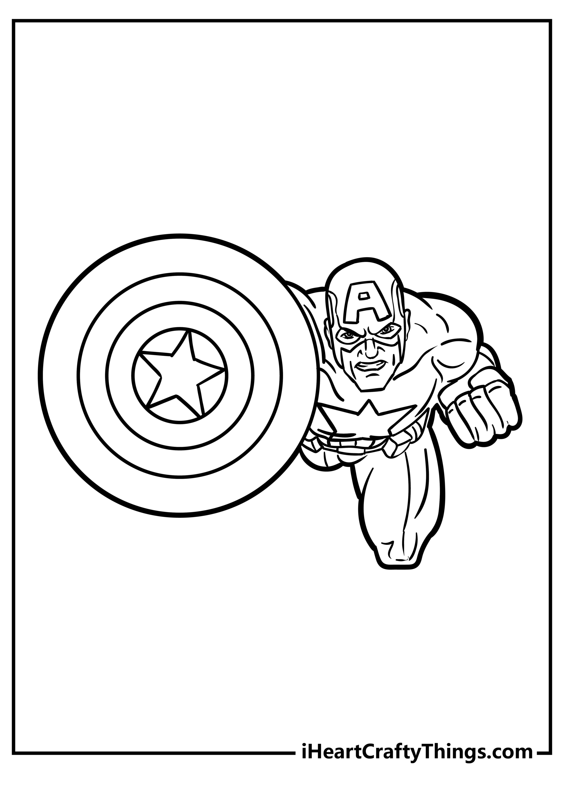 Captain America Coloring Pages 20 Free Printables 