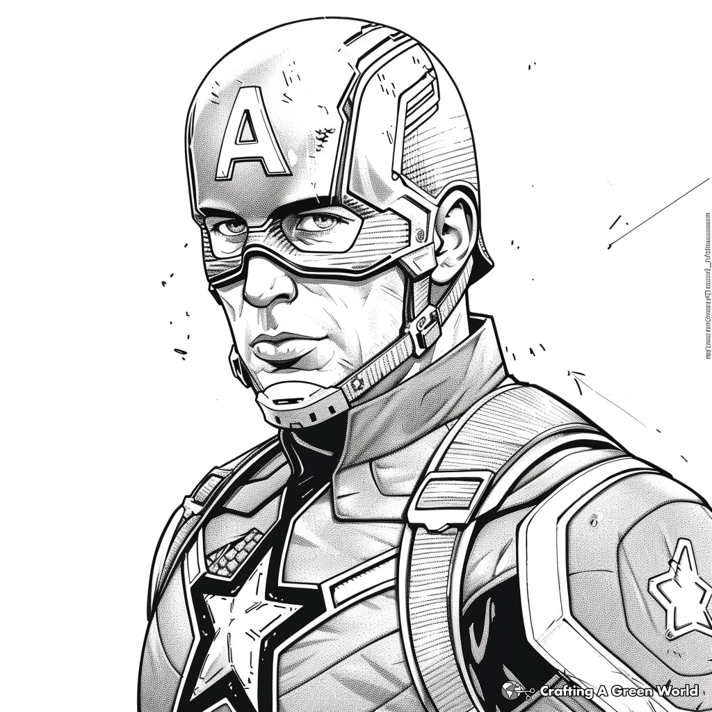 Captain America Coloring Pages Free Printable 