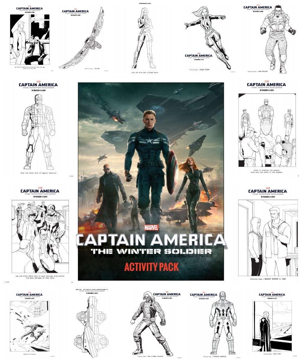 Captain America Mcu Coloring Pages