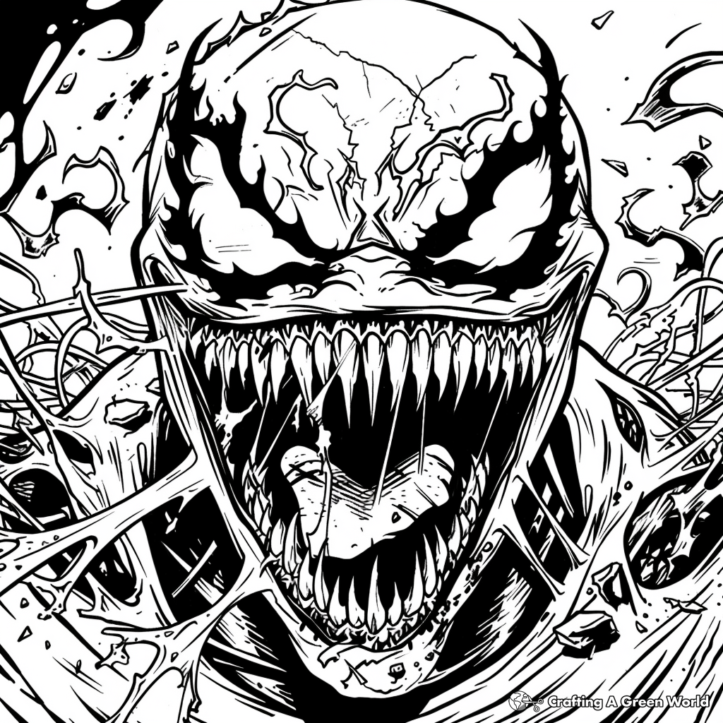 Carnage Coloring Pages Free Printable 