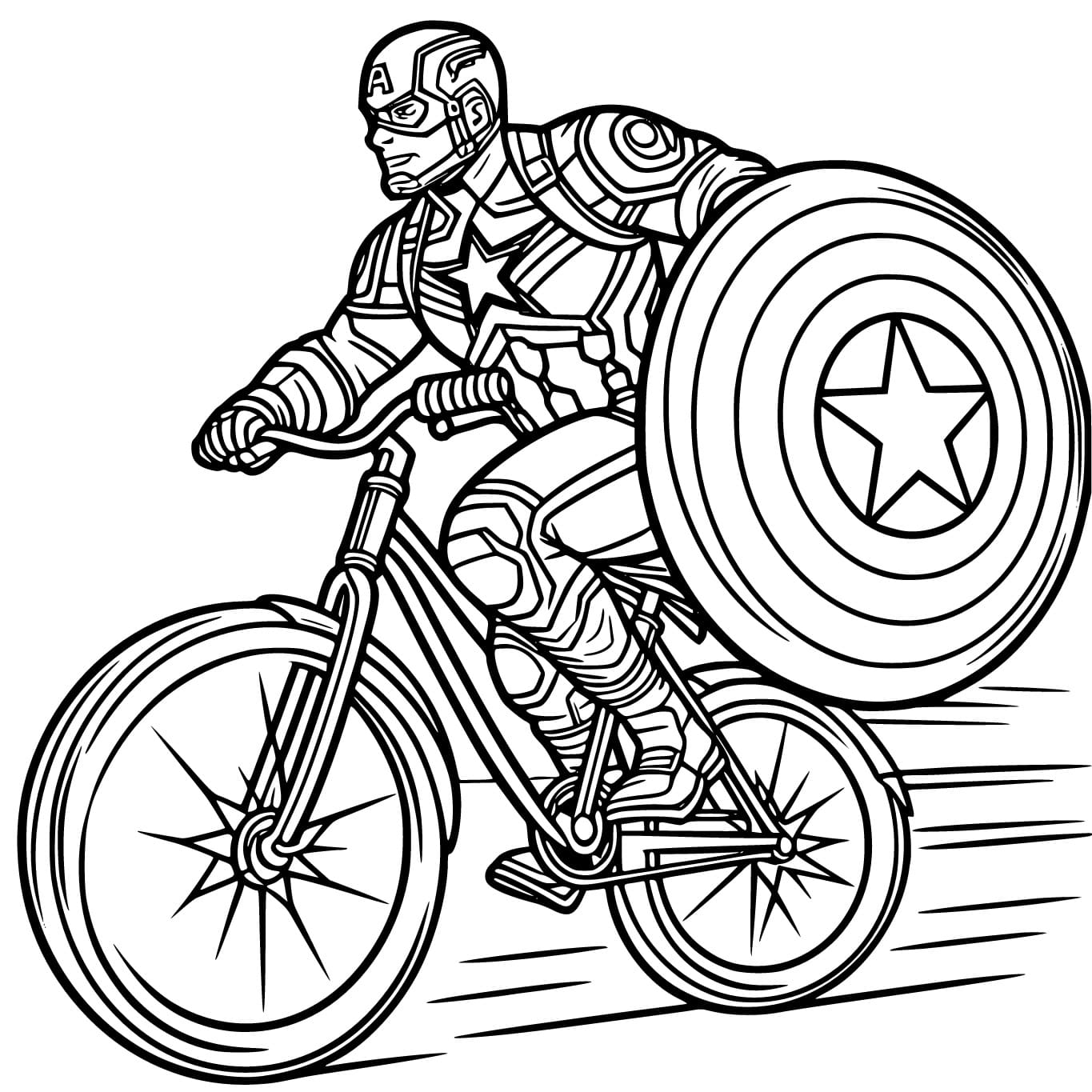 Cartoon Captain America Coloring Page Download Print Or Color Online For Free