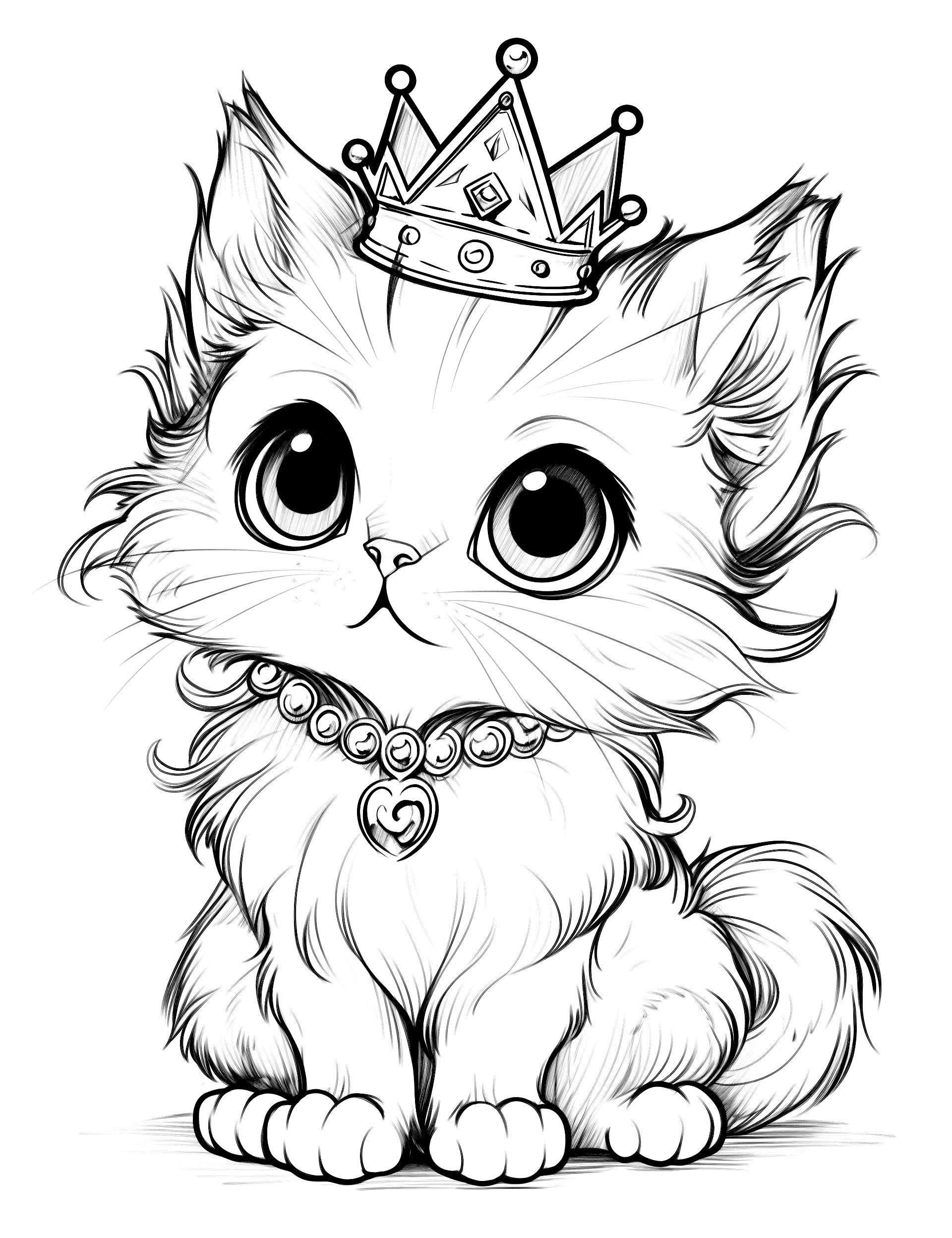 Cat Colouring Pages