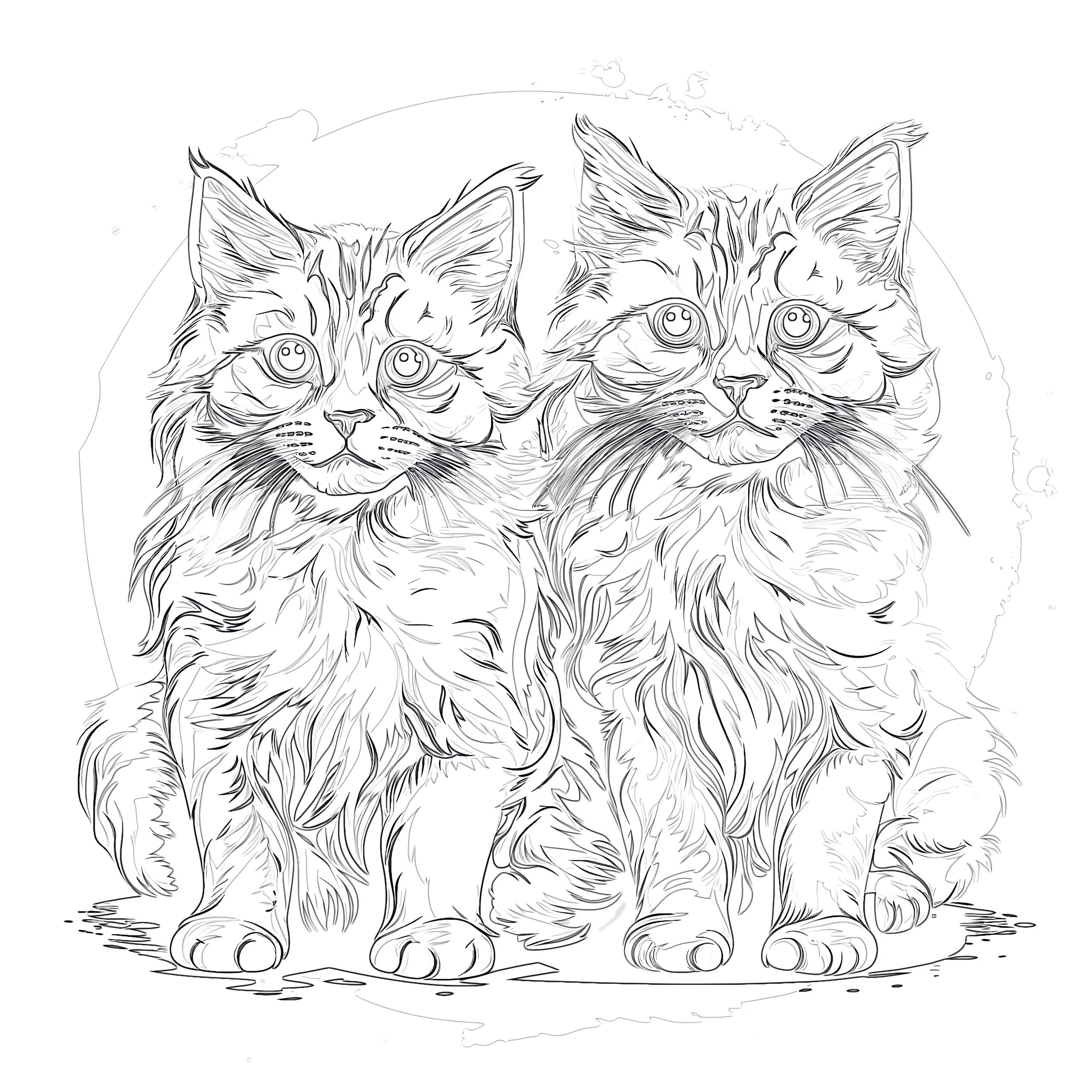 Cats Coloring Pages Coloring Pages Mimi Panda