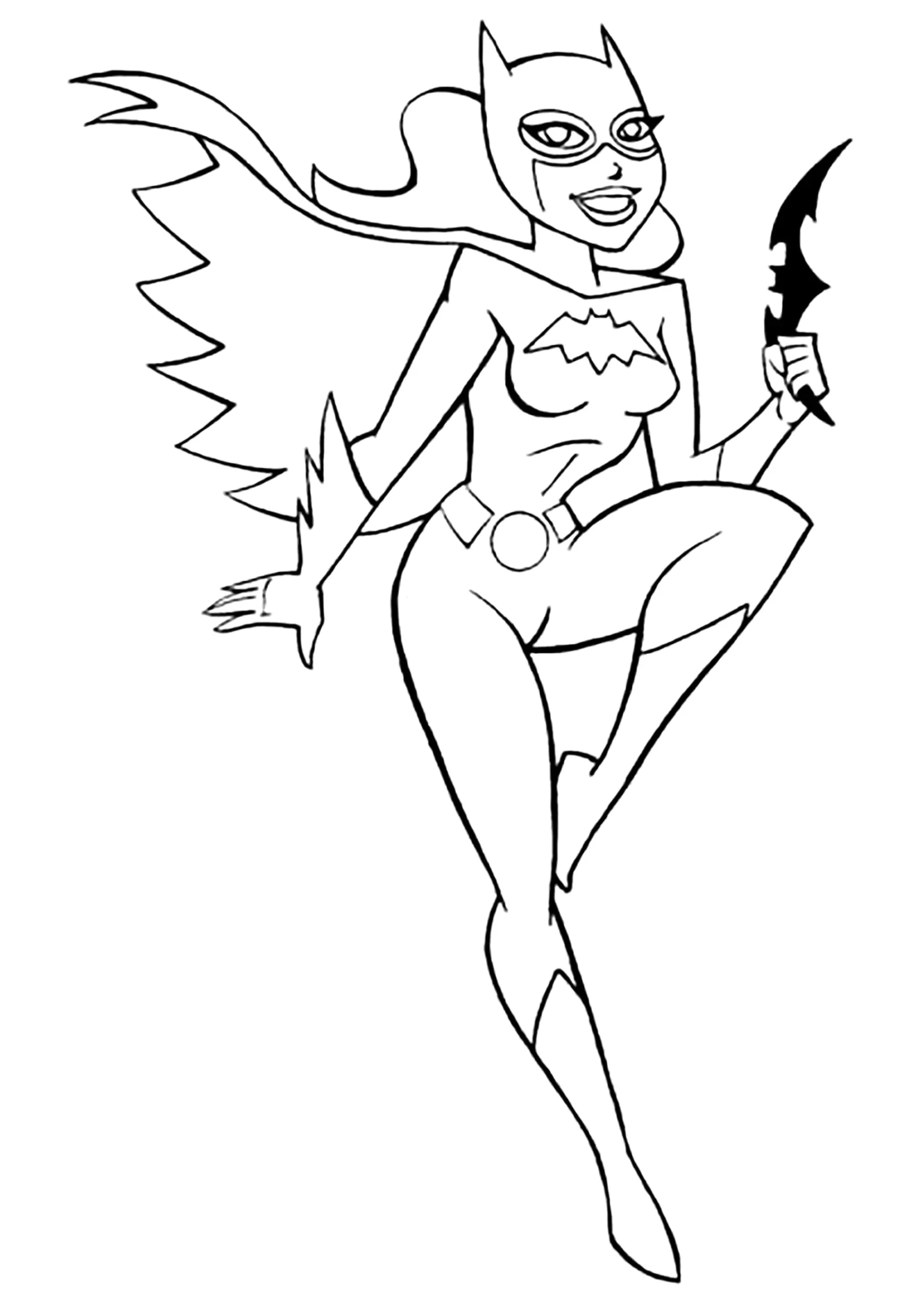 Catwoman Got Something From Batman Catwoman Coloring Pages