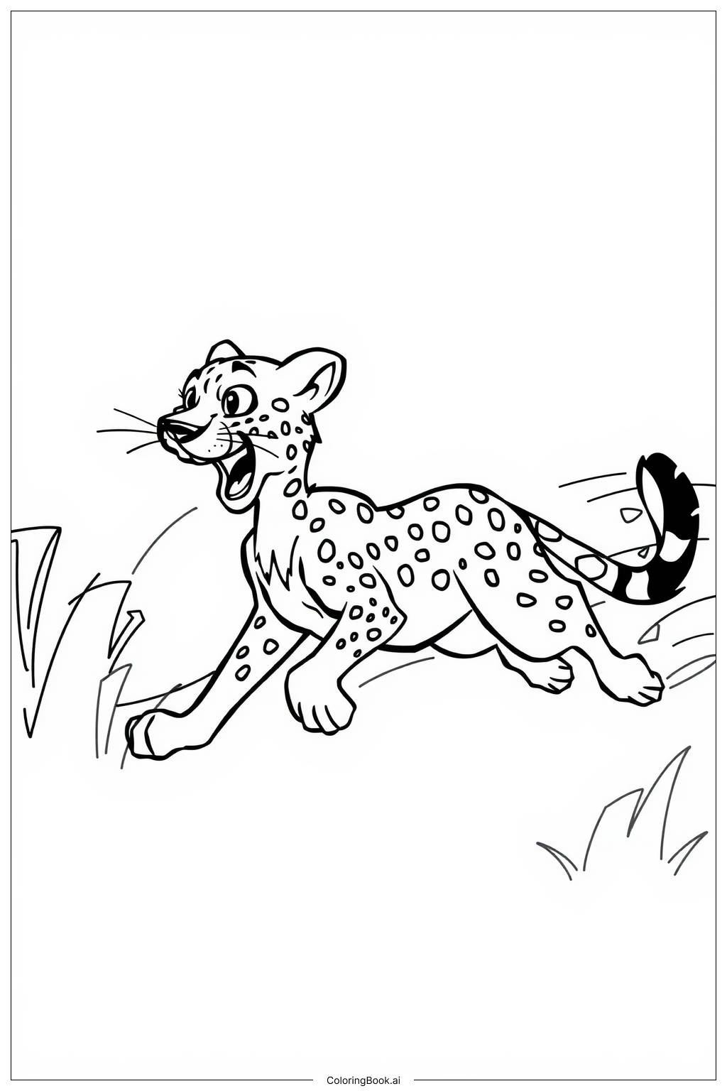 Cheetah Chester Snack Coloring Page Free PDF PNG Printable 