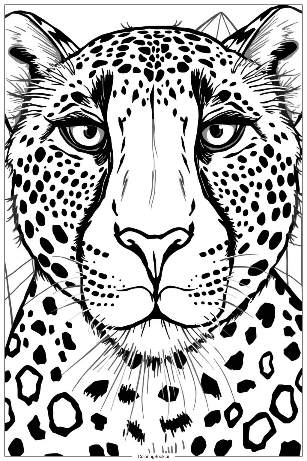 Cheetah Chester Snack Coloring Page Free PDF PNG Printable 