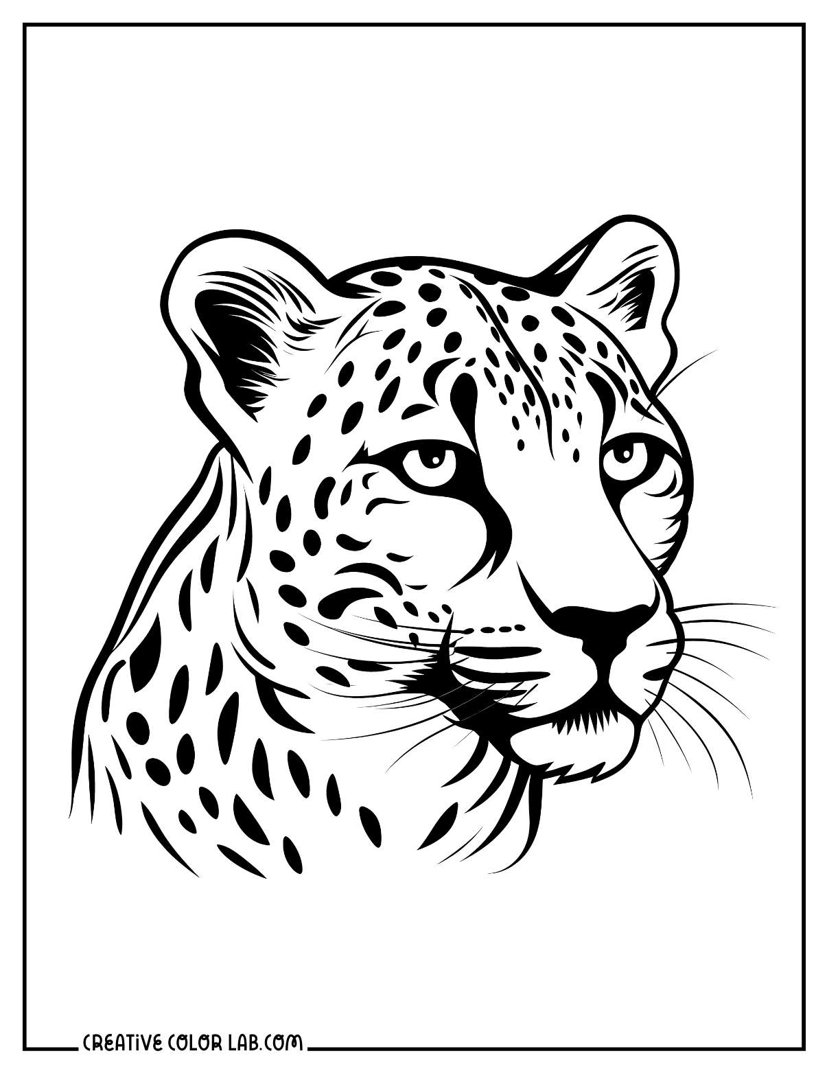 Cheetah Coloring Pages Printable
