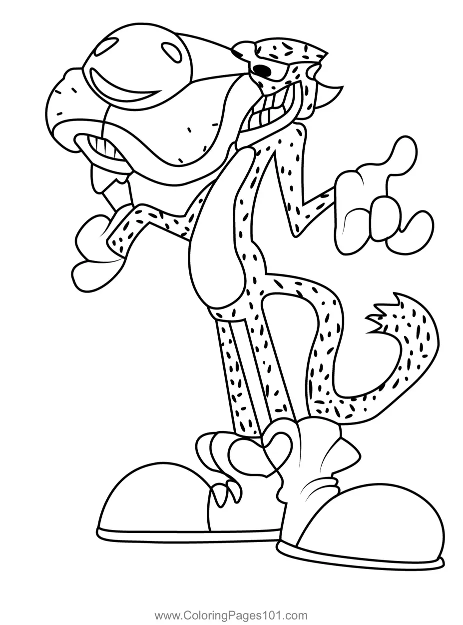 Chester Cheetah Angry Birds Coloring Page For Kids Free Angry Birds Printable Coloring Pages Online For Kids ColoringPages101 Coloring Pages For Kids