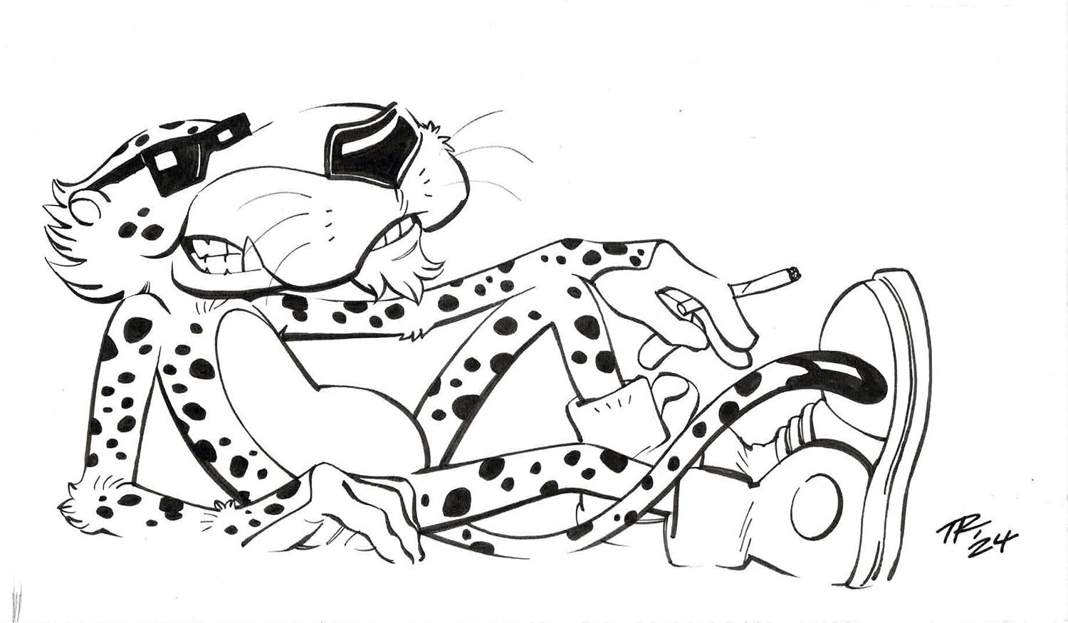 Chester Cheetah Illustration By Tom Reilly 2024 CHEETOS In George H s POP ART TV FILM MORE Various Comic Art Gallery Room