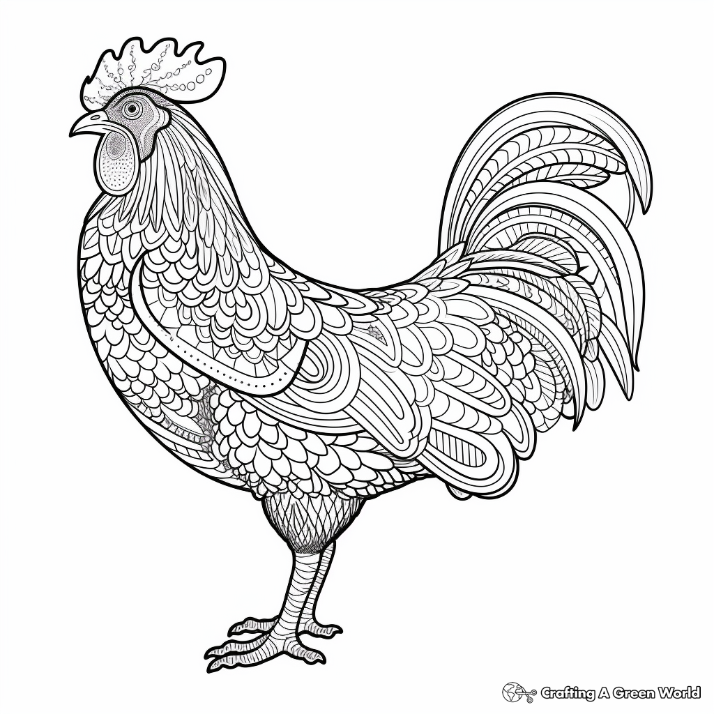 Chicken Coloring Pages For Adults Free Printable 