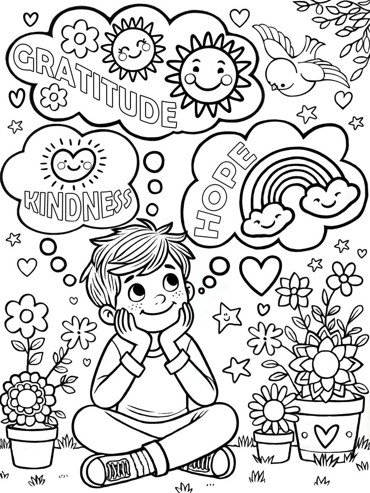 Mental Health Coloring Pages Printable