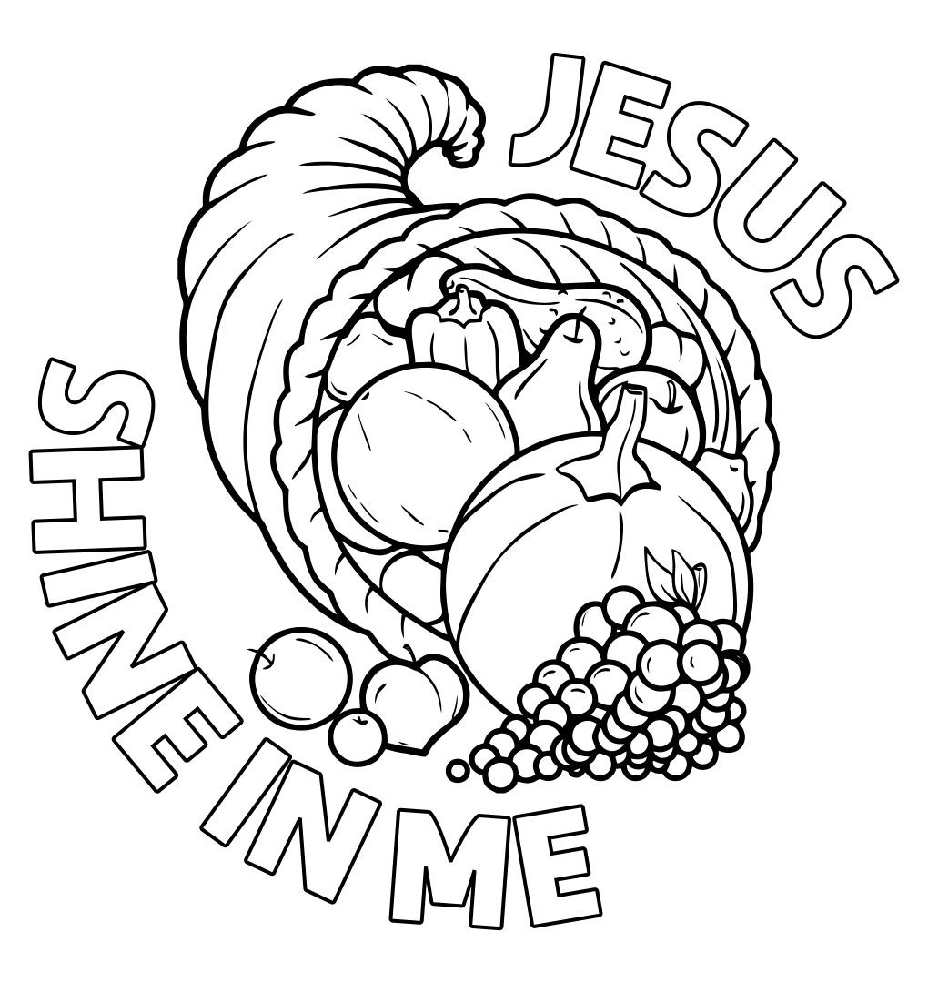 Christian Coloring Pages For Thanksgiving