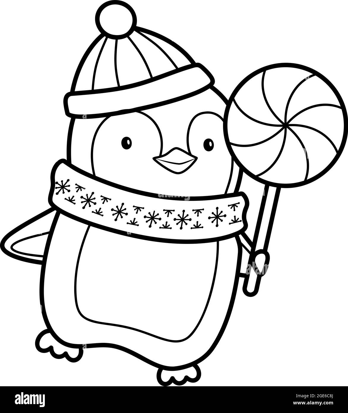 Free Printable Christmas Penguin Coloring Pages