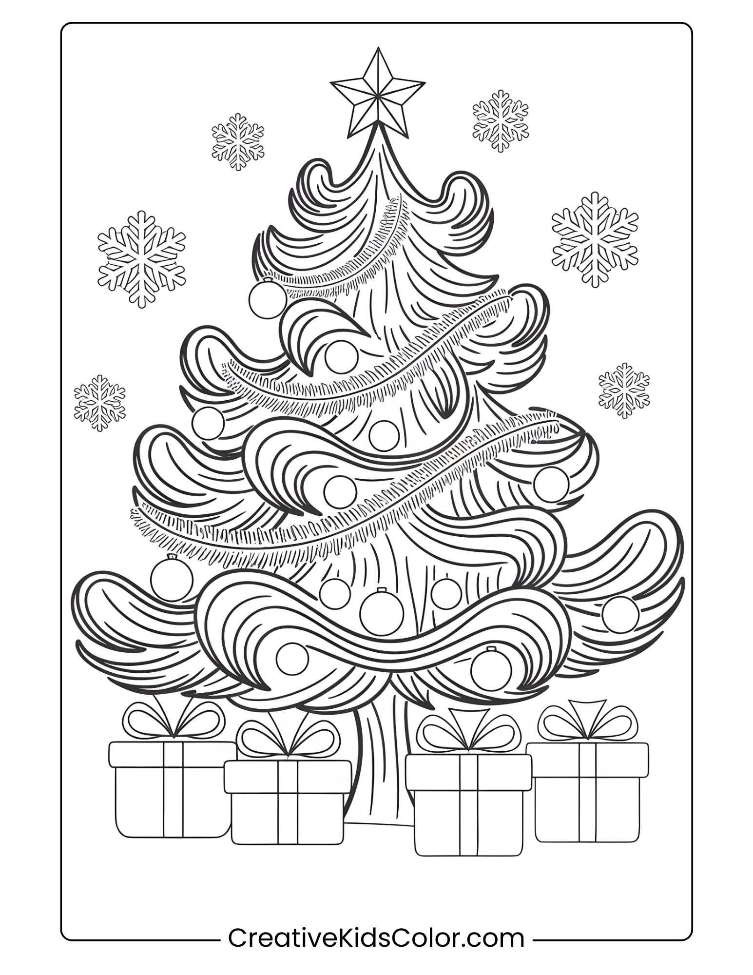 Christmas Coloring Pages 60 Easy Free Printable PDF 