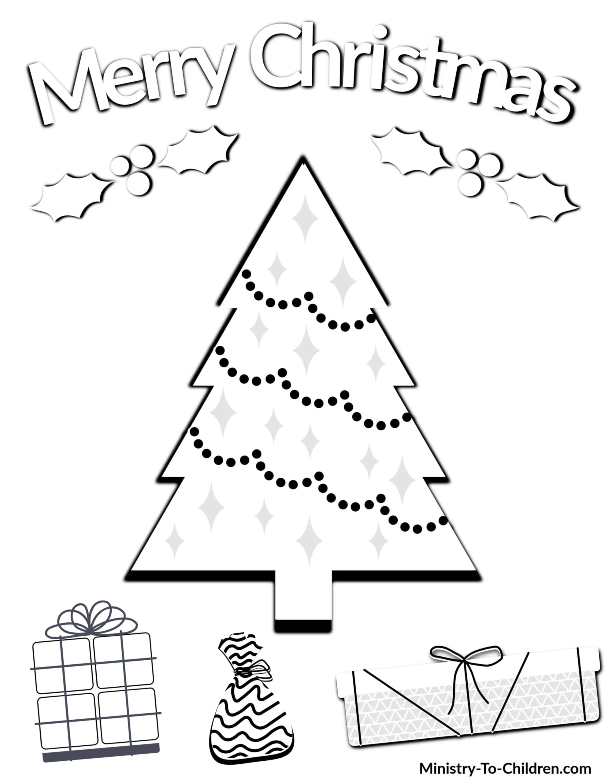 Christmas Coloring Pages For Kids 100 FREE Easy Printable PDF