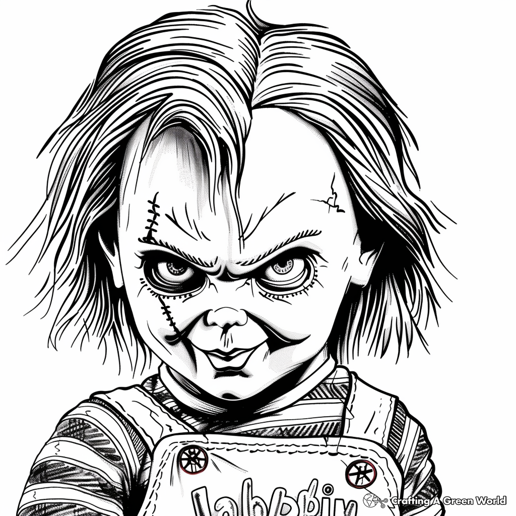 Chucky Coloring Pages Free Printable 