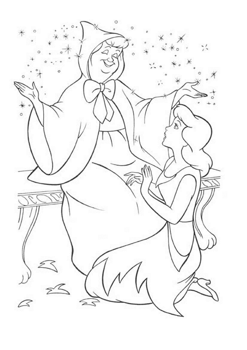 Cinderella 129566 Animation Movies Free Printable Coloring Pages
